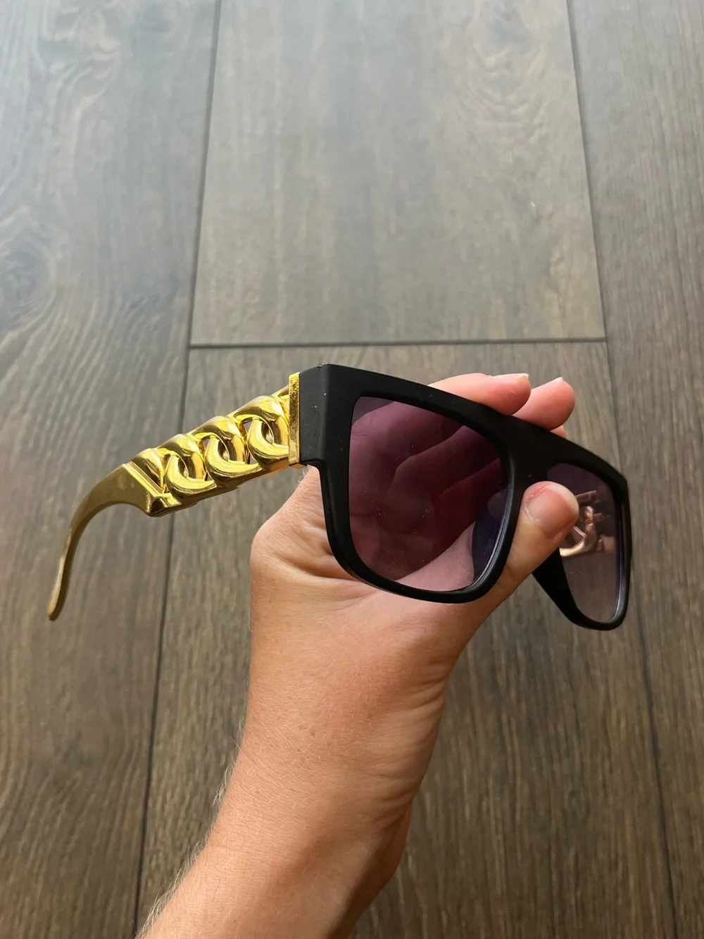 Black and Gold Sunglasses